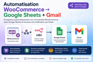 Workflow n8n WooCommerce vers Google Sheets et Gmail