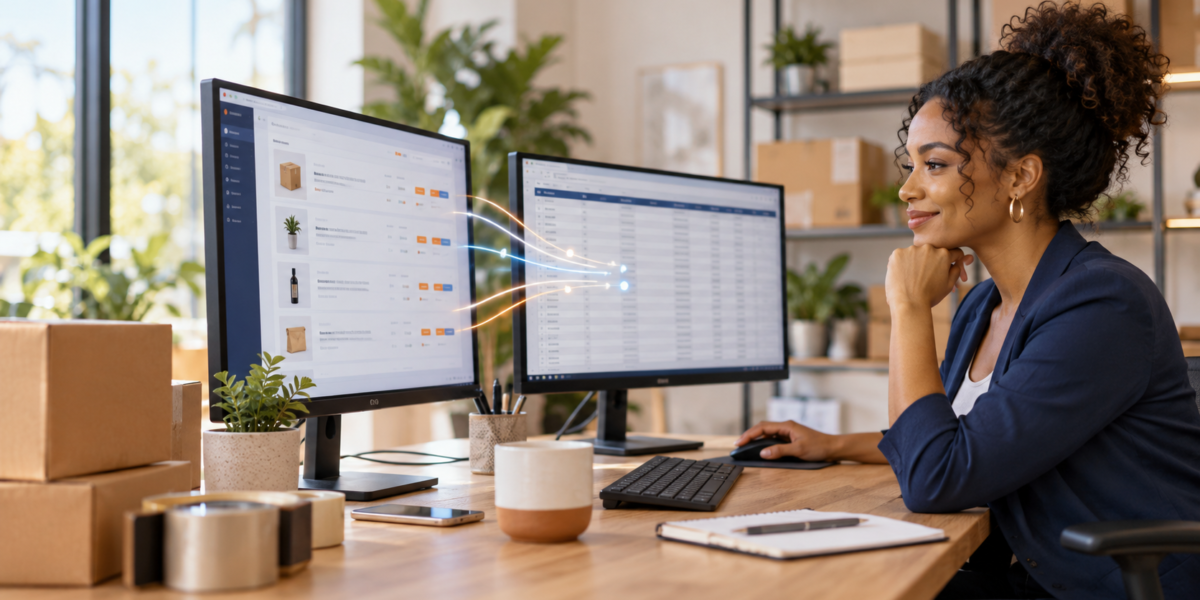 Entrepreneuse suivant automatiquement ses commandes WooCommerce dans Google Sheets