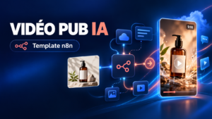 Workflow n8n de génération de vidéo publicitaire IA au format vertical